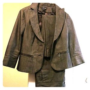 All Black 2 piece business suit